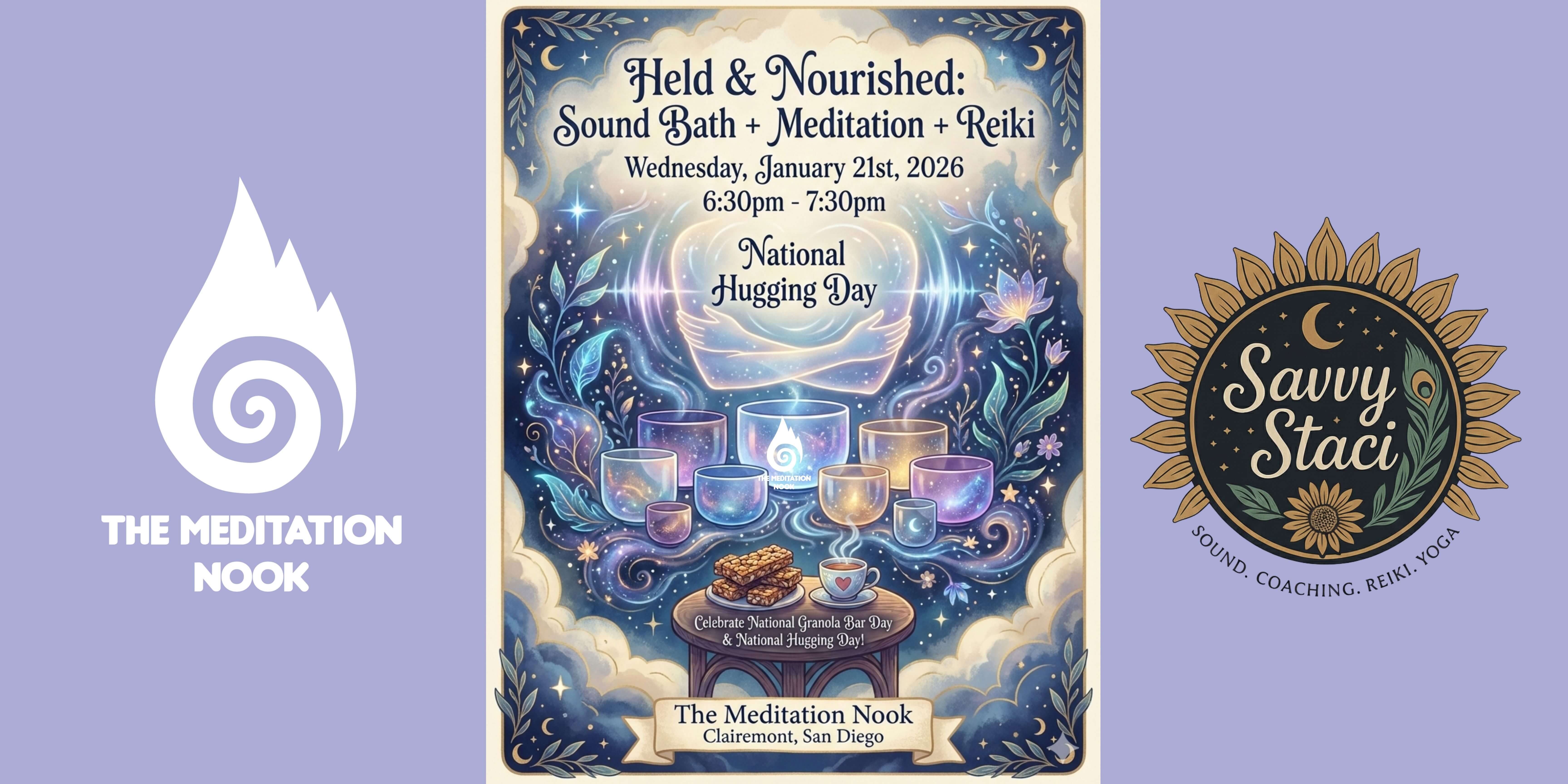 Held & Nourished: Sound Bath + Meditation + Reiki