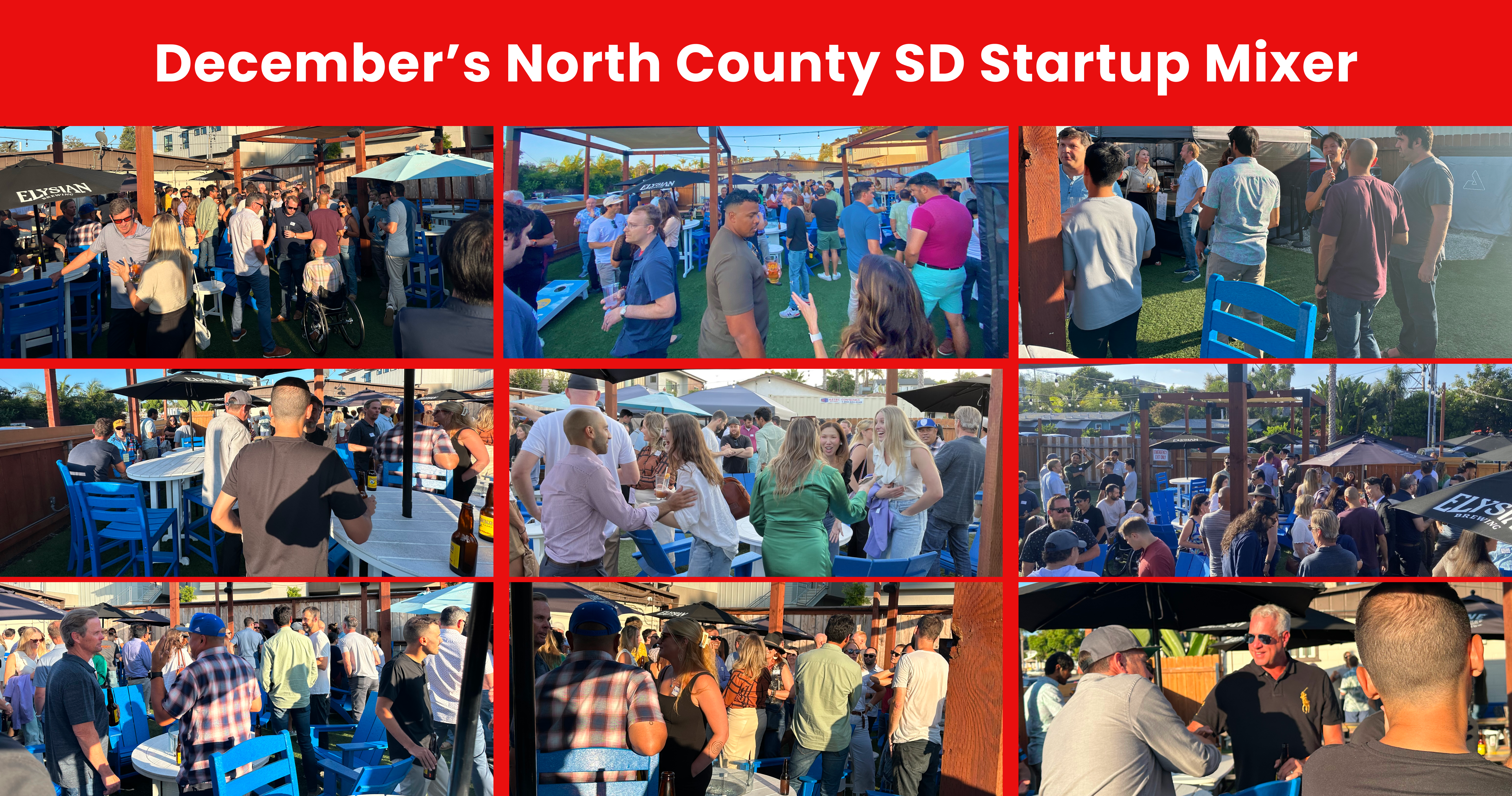 December's North County SD Startup Mixer