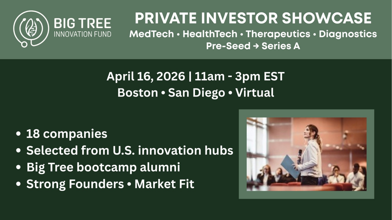 Big Tree Private Investor Showcase