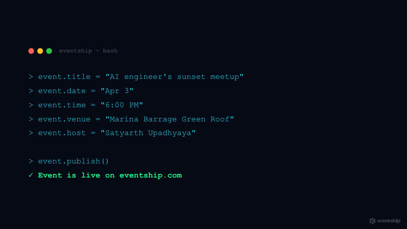 AI engineer's sunset meetup