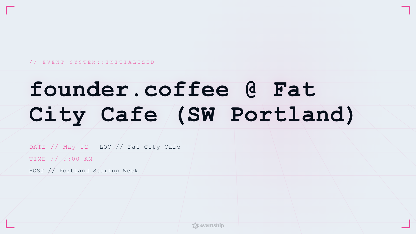 founder.coffee @ Fat City Cafe (SW Portland)