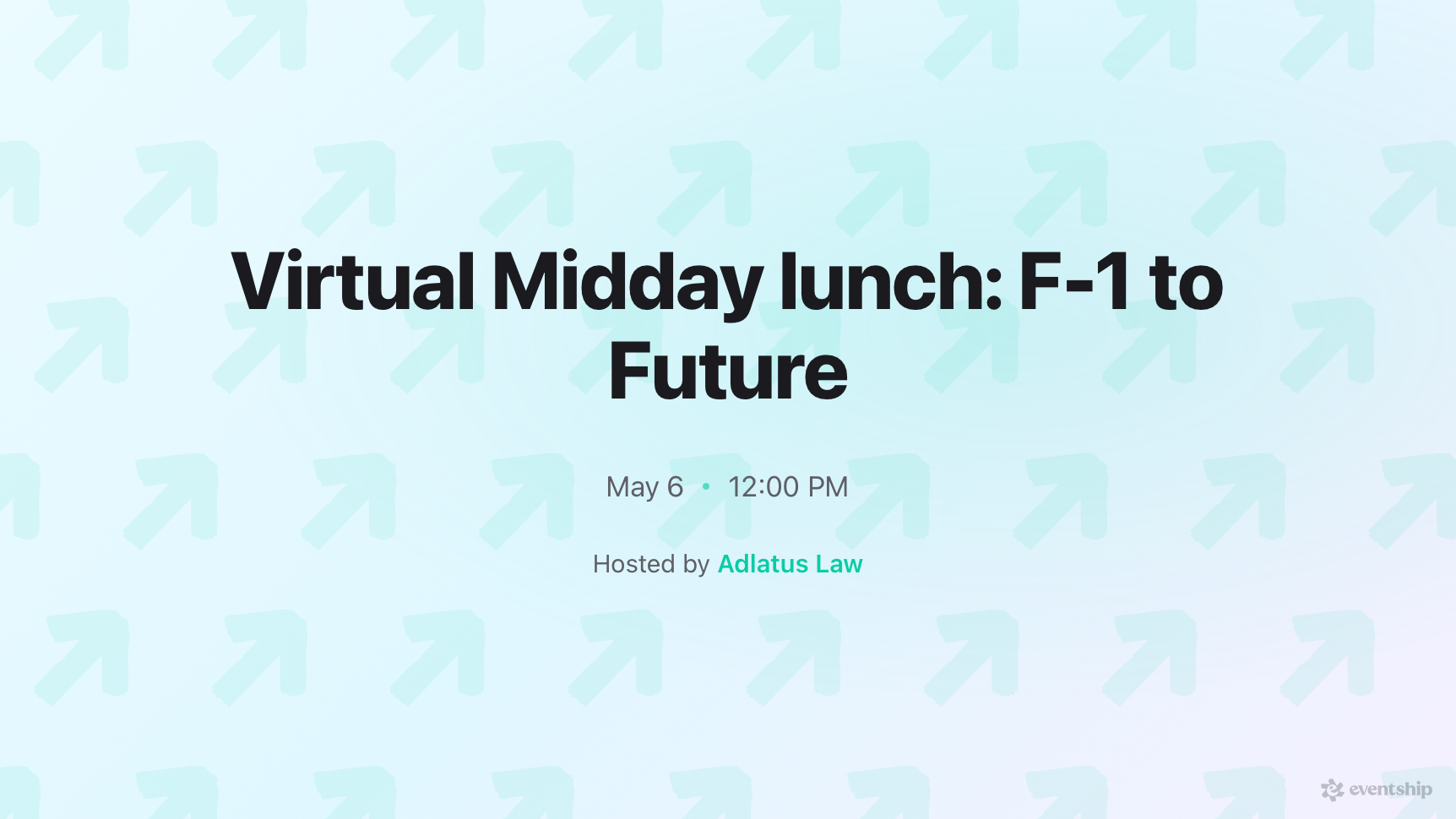 Virtual Midday lunch: F-1 to Future