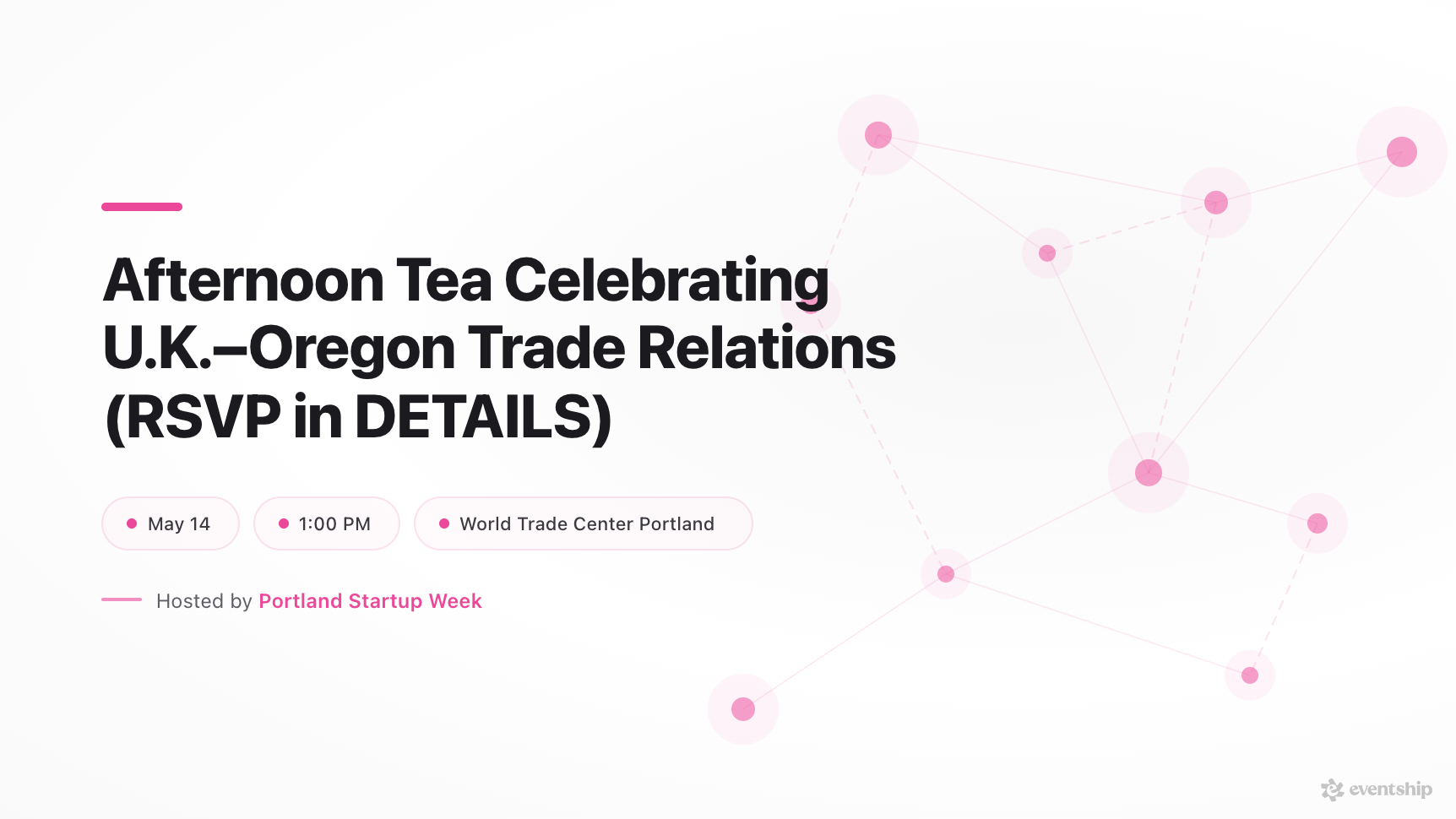 Afternoon Tea Celebrating U.K.–Oregon Trade Relations (RSVP in DETAILS)