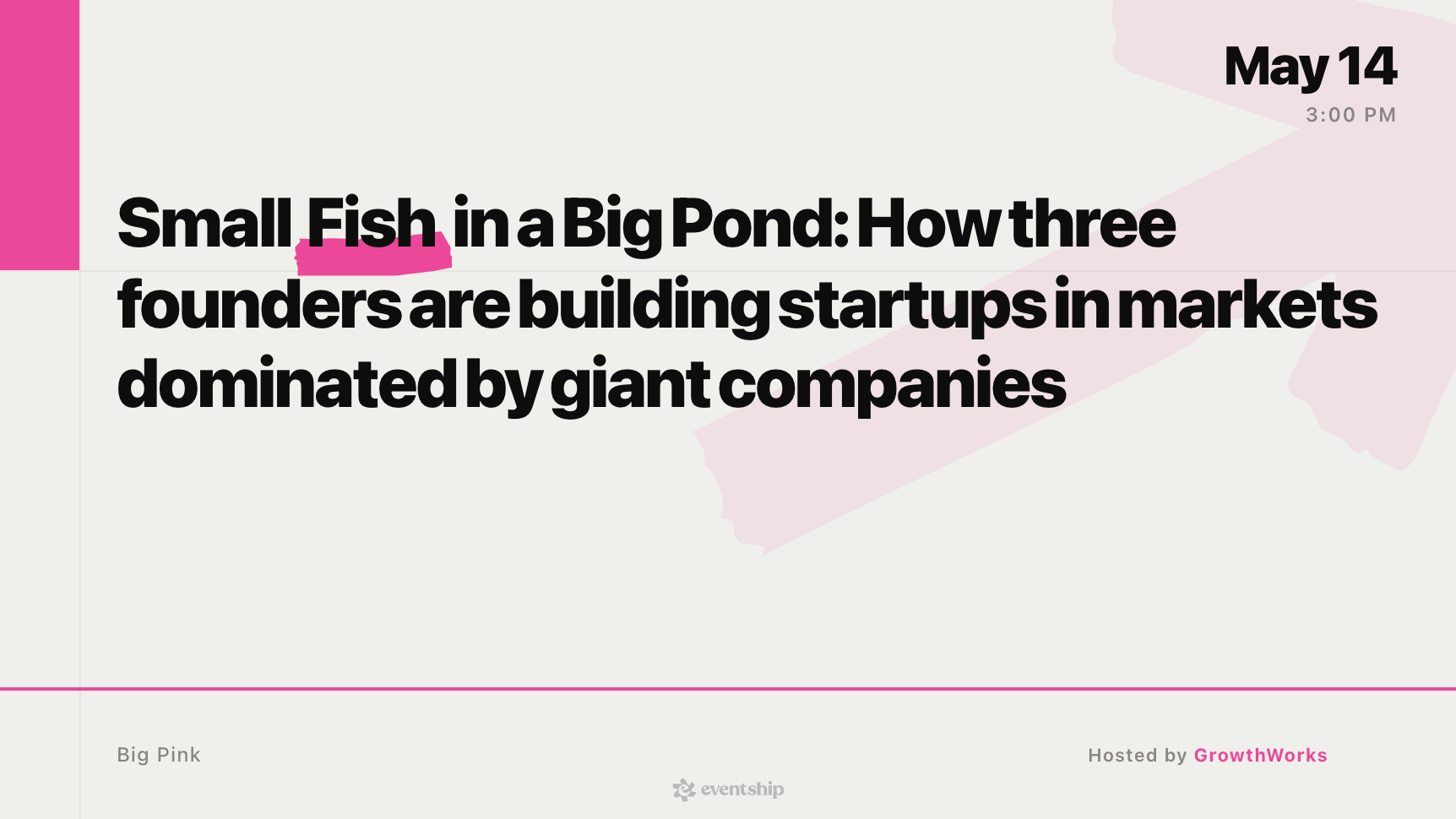 Small Fish in a Big Pond: How three founders are building startups in markets dominated by giant companies