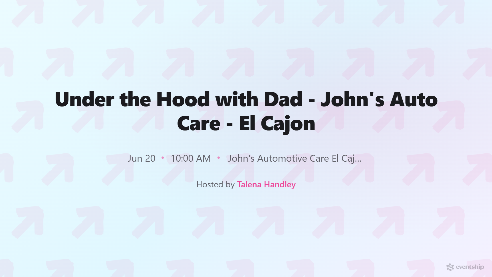 Under the Hood with Dad - John's Auto Care - El Cajon