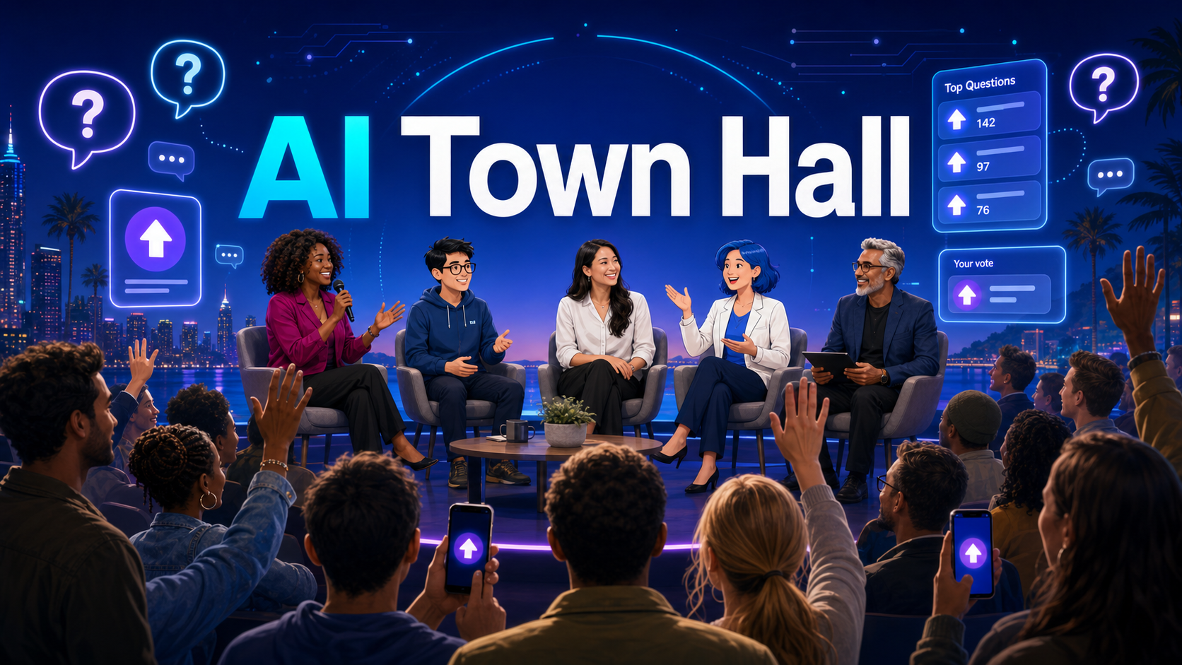 AI Townhall - Ask & Vote on Questions!