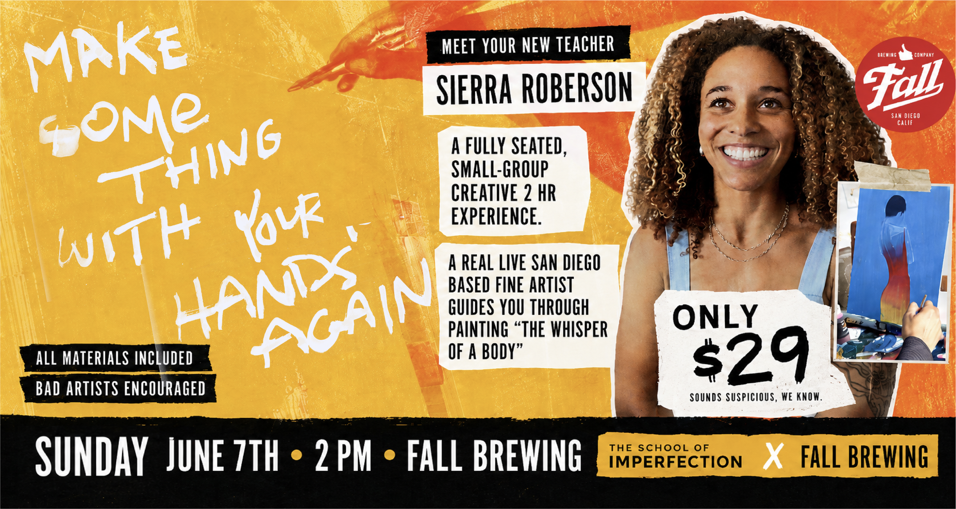 Artist-Led Painting Social at Fall Brewing