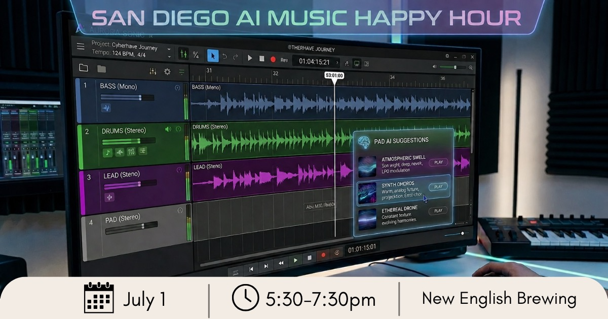 San Diego AI Music Happy Hour