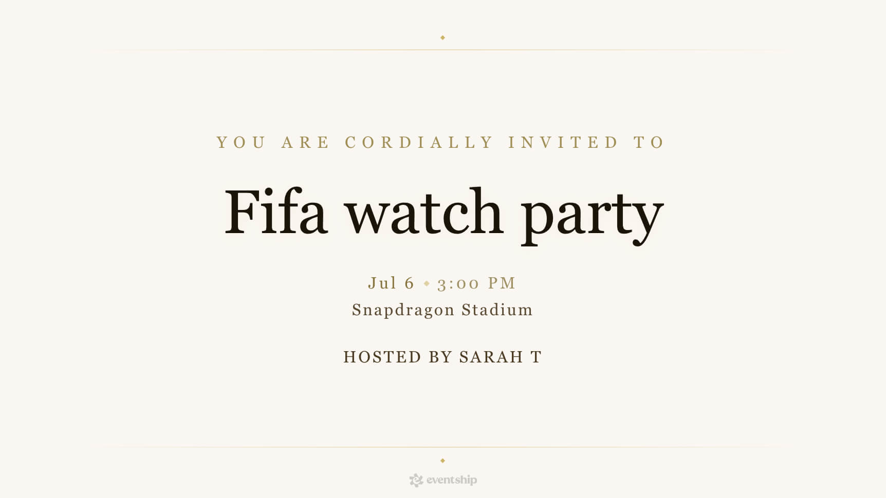 Fifa watch party