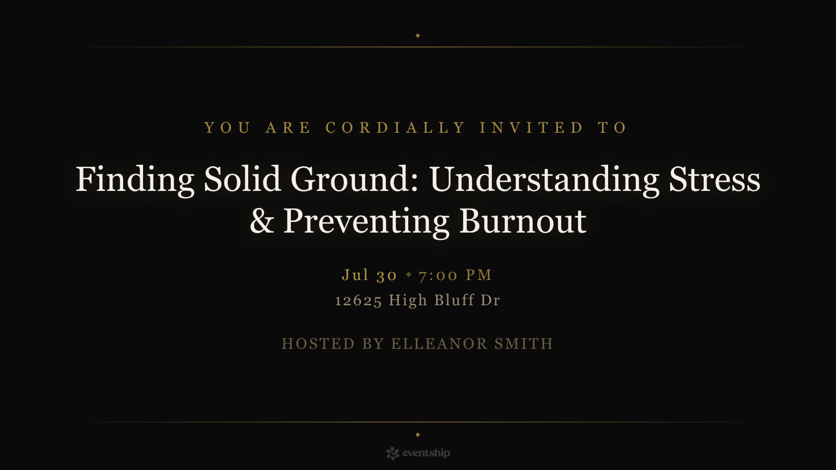 Finding Solid Ground: Understanding Stress & Preventing Burnout