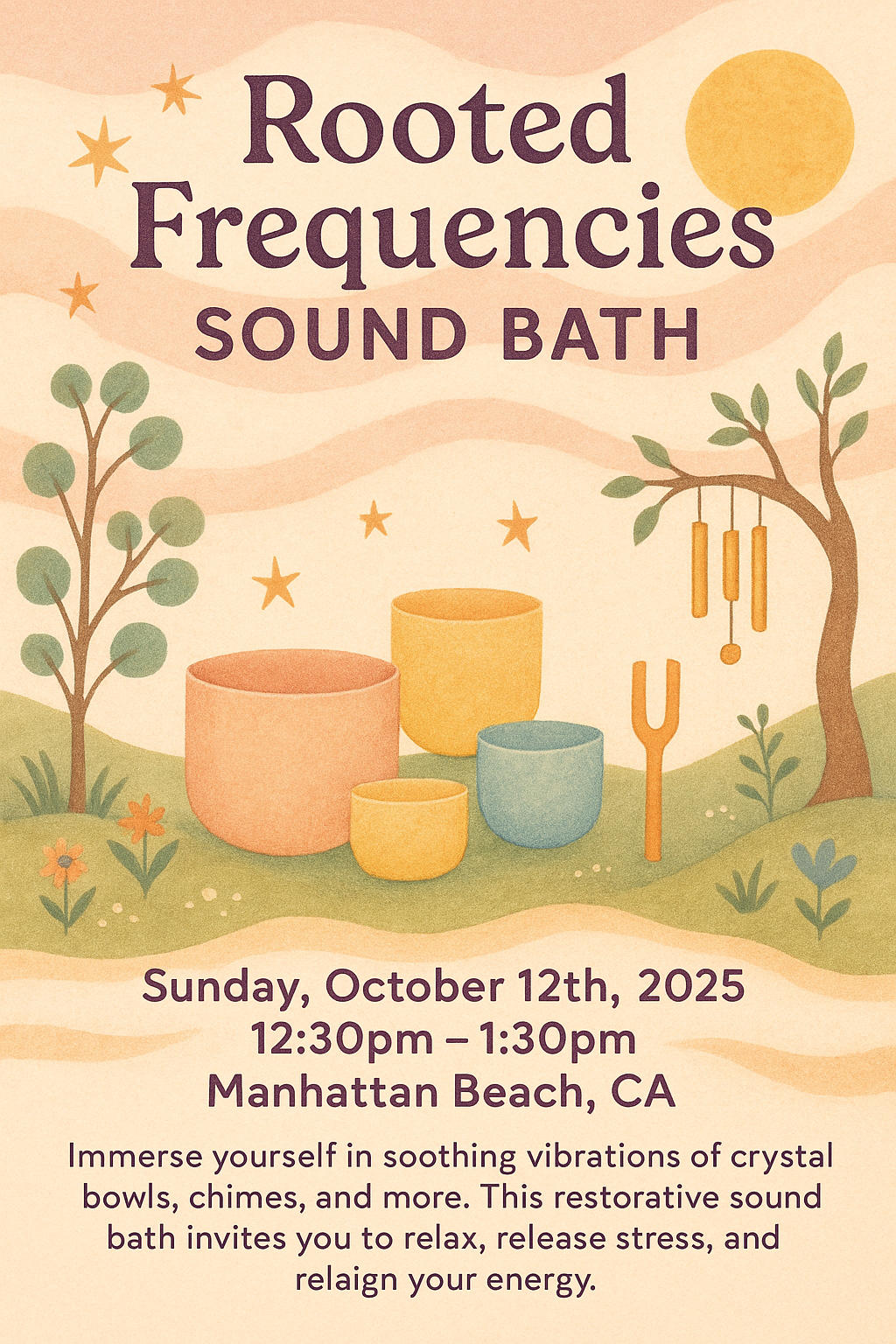 Rooted Frequencies: Sound Bath + Guided Yoga Nidra