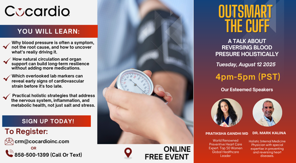 Out Smart The Cuff- A Talk About Reversing High Blood Pressure Holistically 