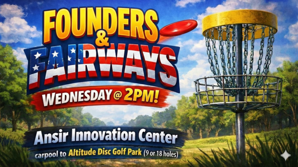 Founders & Fairways: Disc Golf Networking for Innovators  [FREE PARKING]