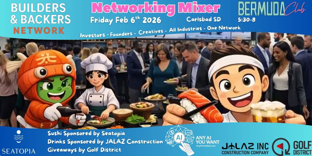 Networking Mixer W/ Sponsored Sushi & Drinks