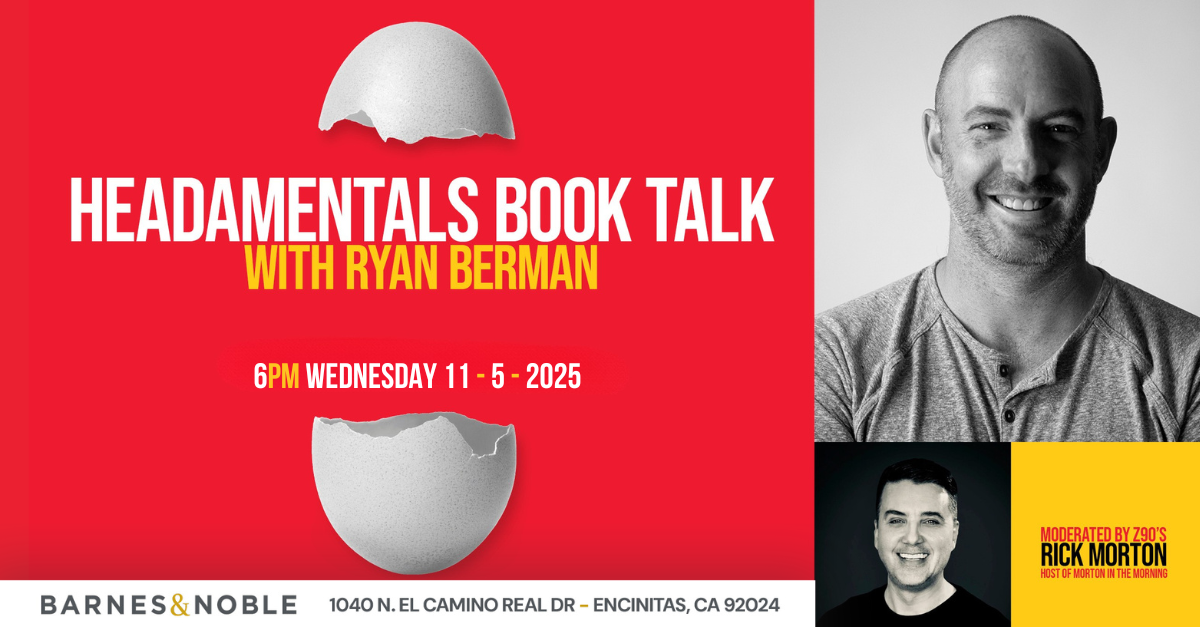 Headamentals Book Talk w/Ryan Berman Moderated by Z90's Rick Morton 