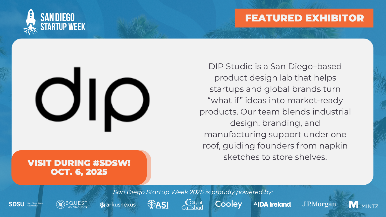 Dip Studio Live Sketches + Coffee at San Diego Startup Week 2025