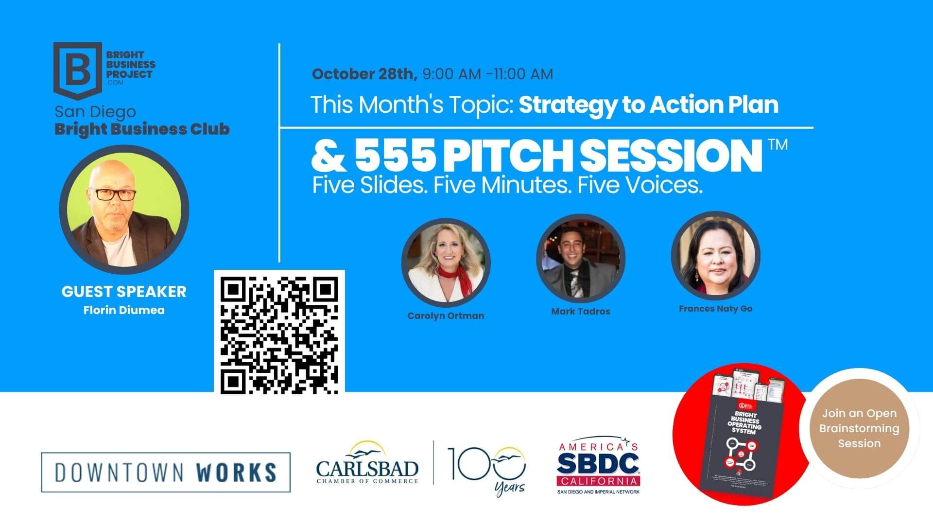 San Diego Bright Business Club —The Power of Purpose + 555 Pitch