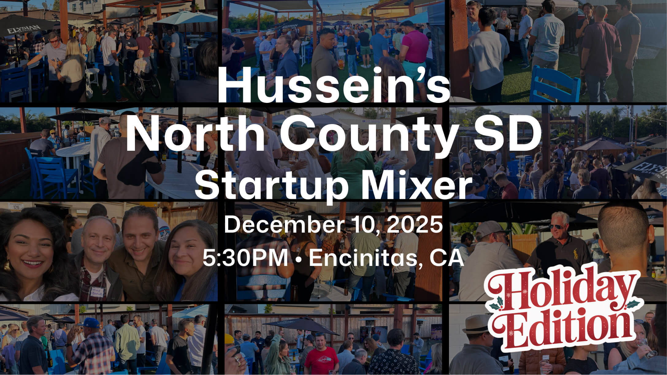 Hussein’s North County SD Startup Mixer - December 2025