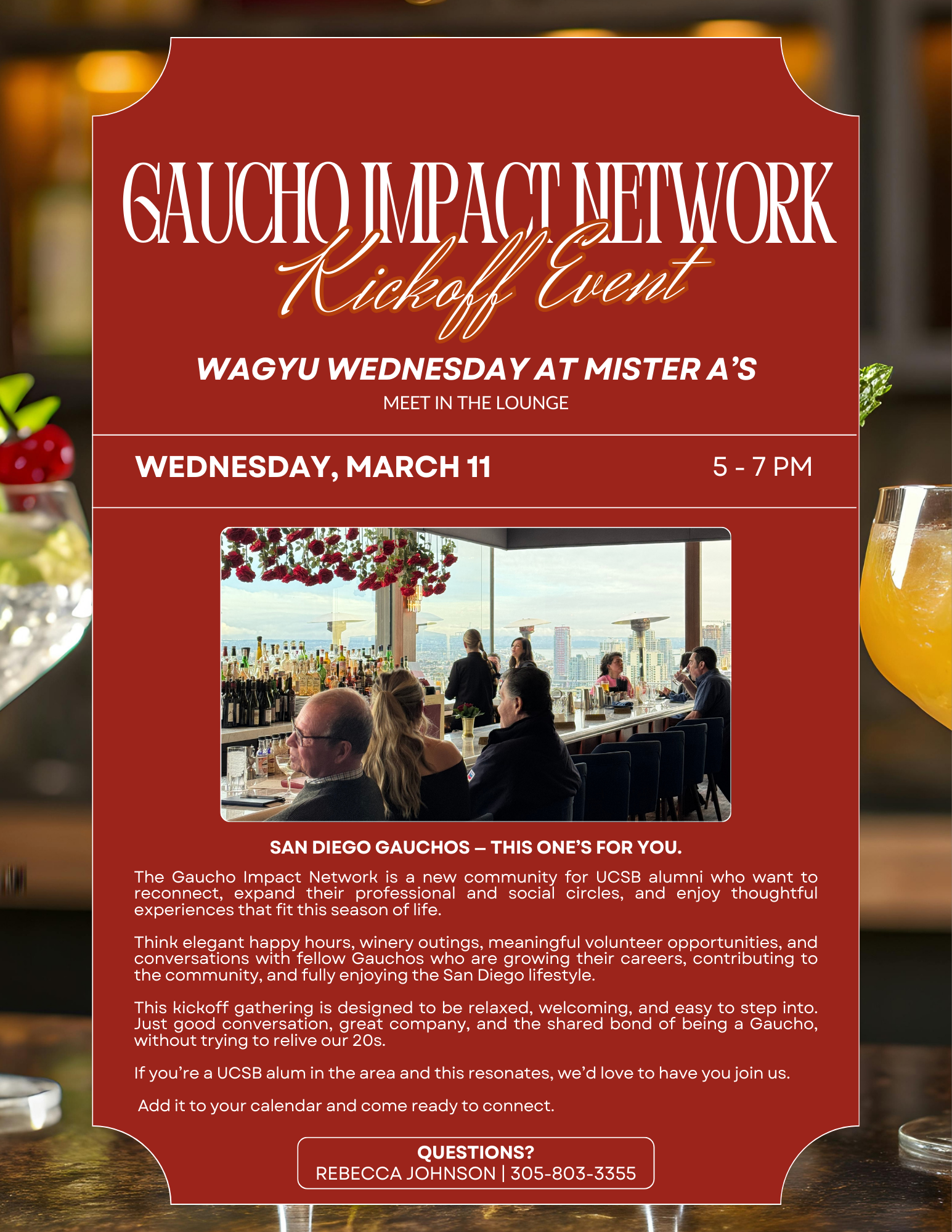 UCSB alum kickoff Gaucho Impact Network at Mister A's