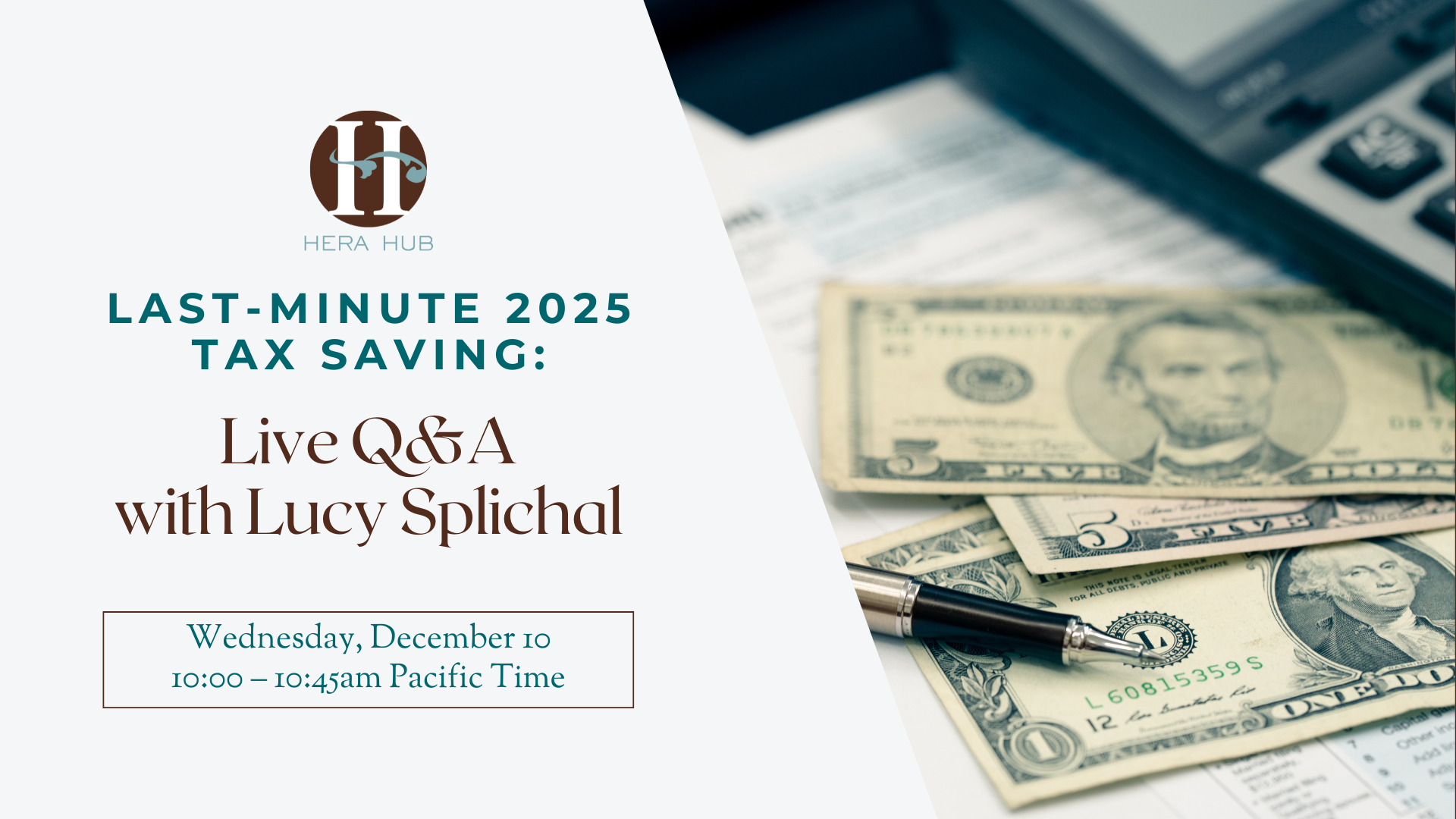 Last-Minute 2025 Tax Savings : Live Q&A w/ Lucy Splichal