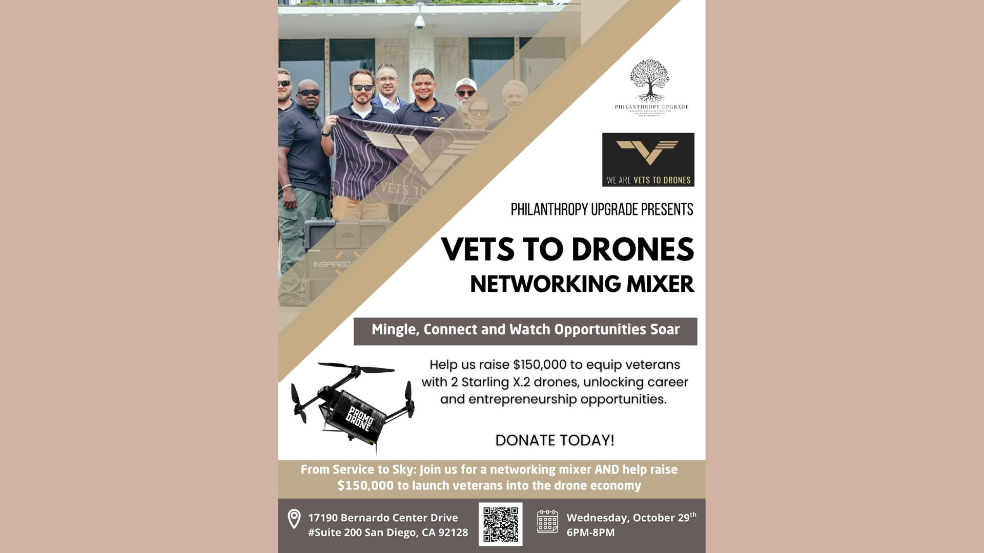 Networking Mixer for Vets to Drones