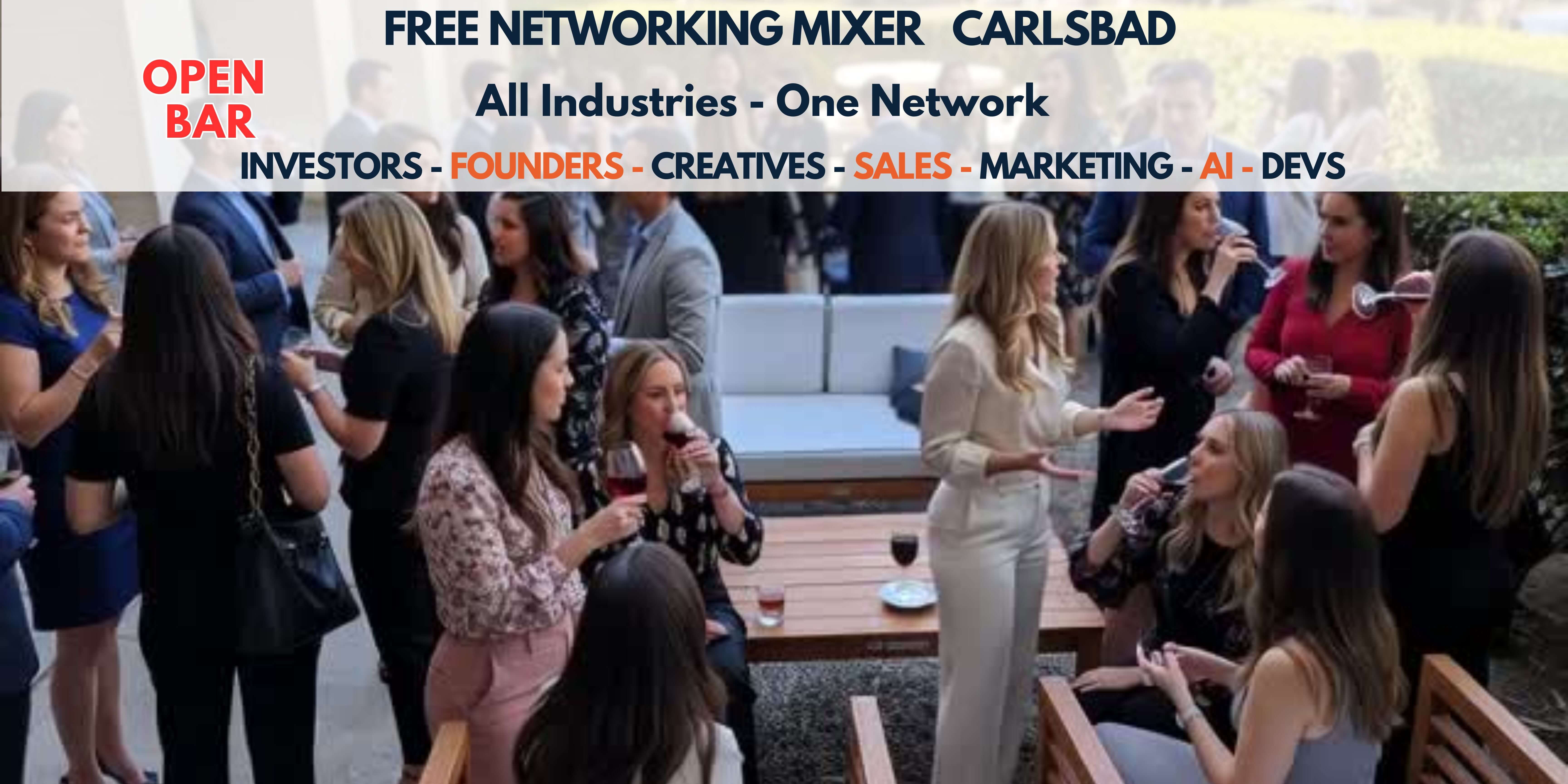 Builders & Backers Networking Mixer - Open Bar - Carlsbad
