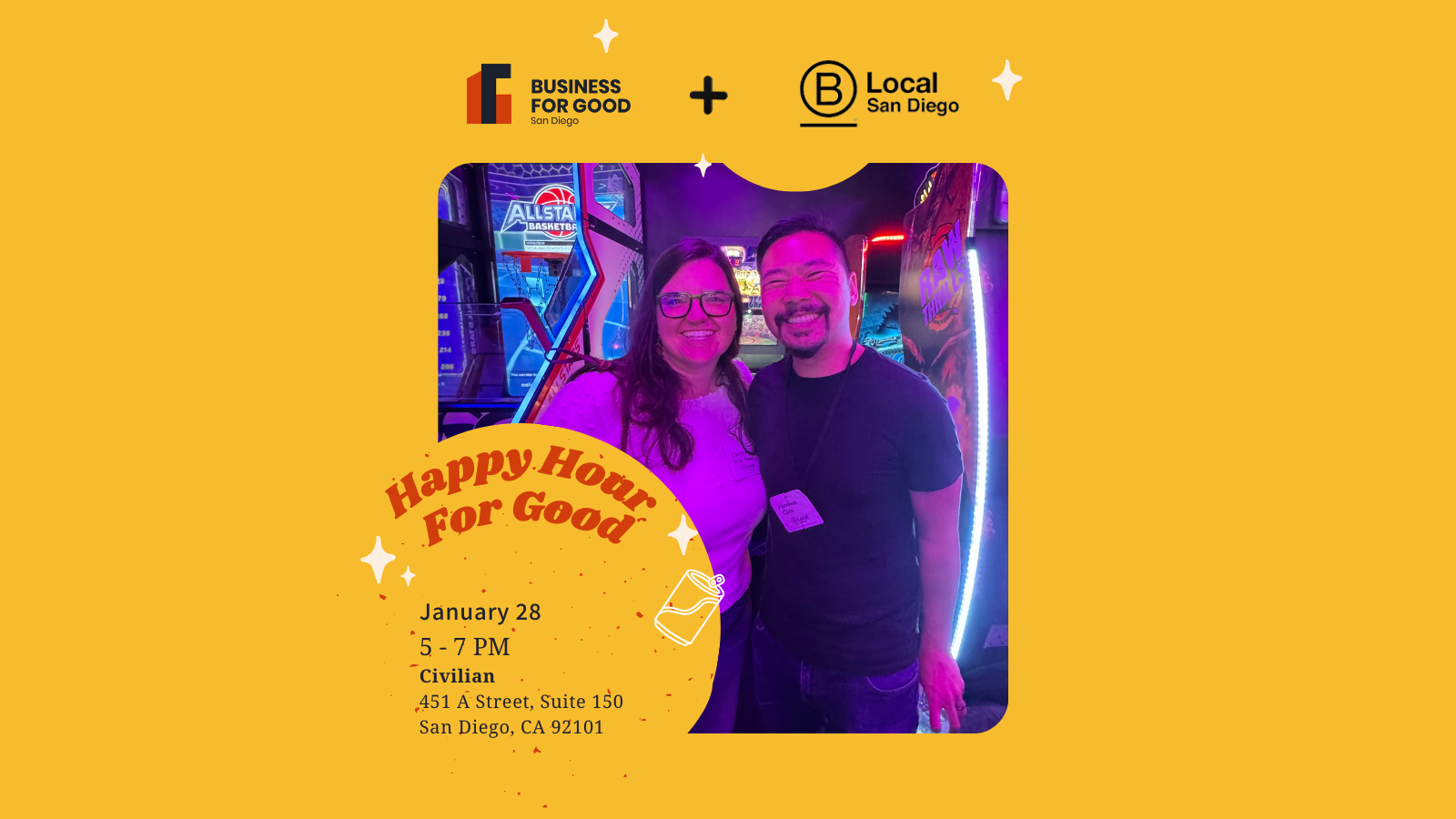 Business For Good + B Local January Informal Happy Hour