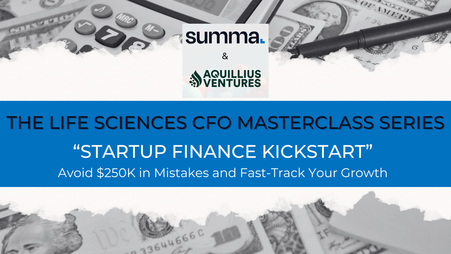 The Life Sciences CFO Masterclass Series Part 1
