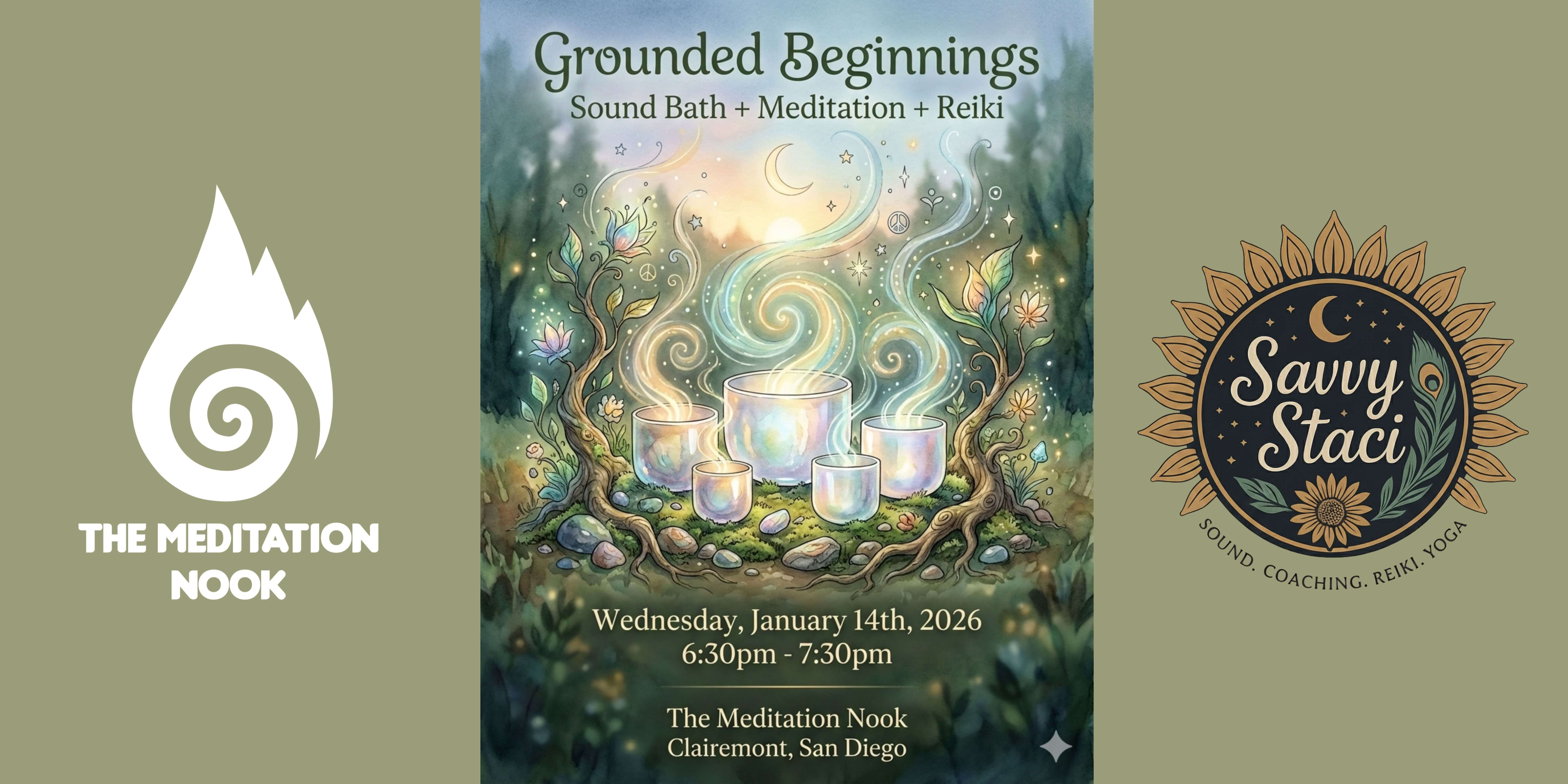 Grounded Beginnings: Sound Bath + Meditation + Reiki