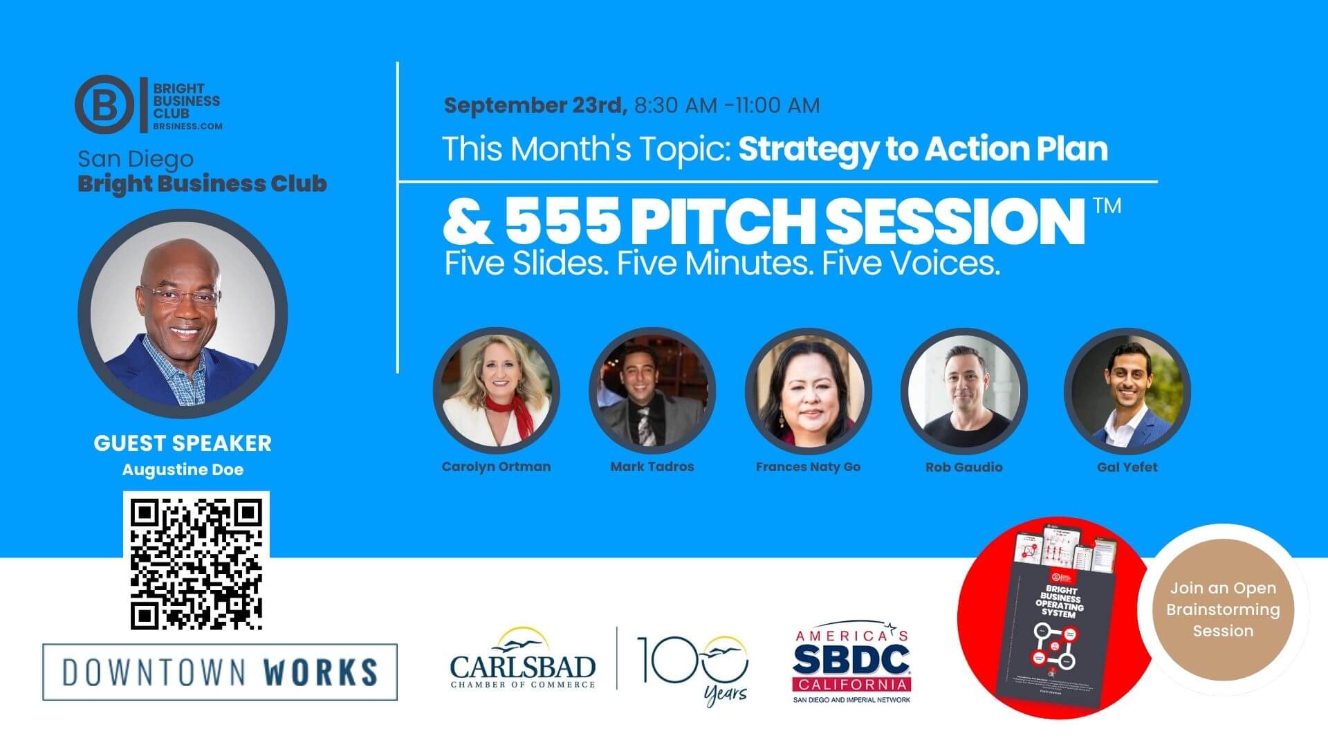 San Diego Bright Business Club — Strategy to Action Plan + 555 Pitch