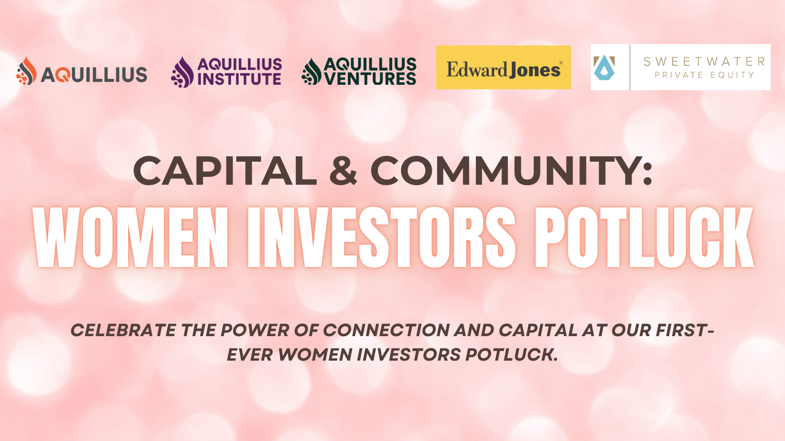 Capital & Community: Women Investors Potluck