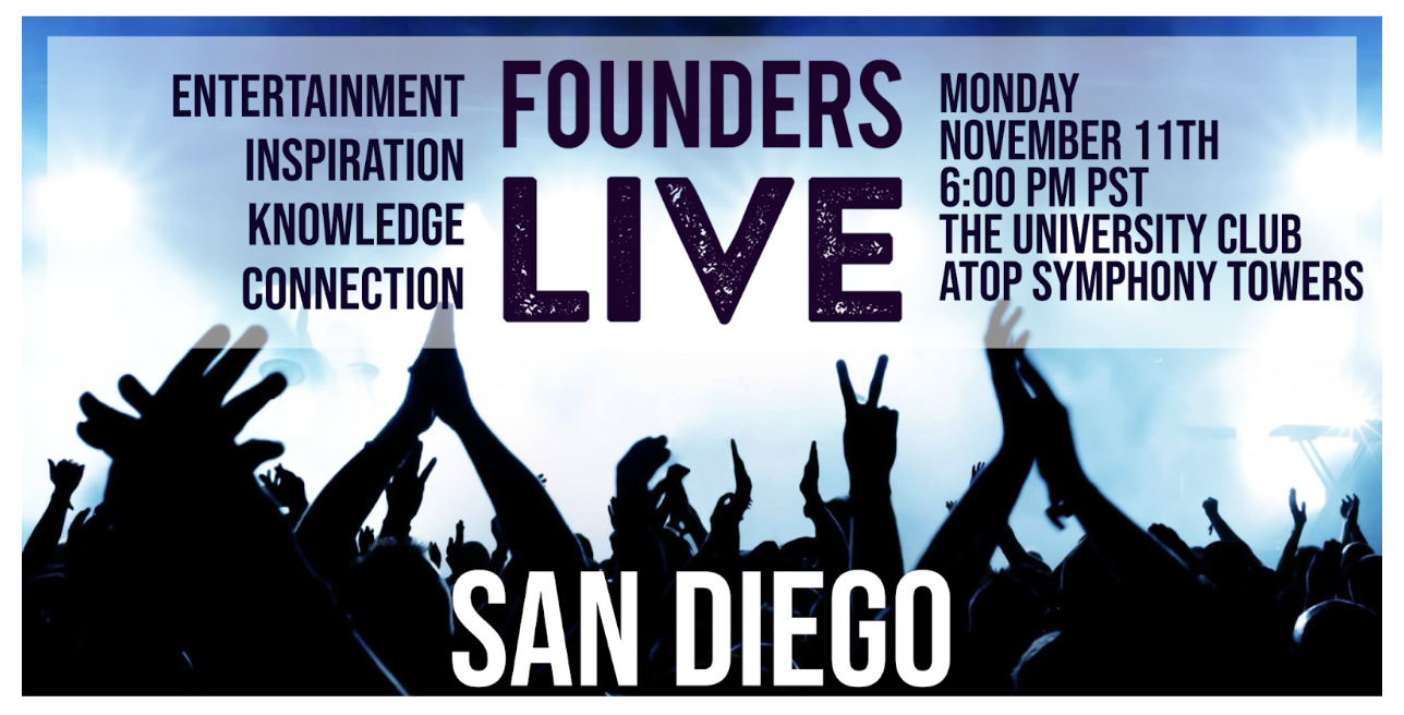 Founders Live SD - End of Year Bash