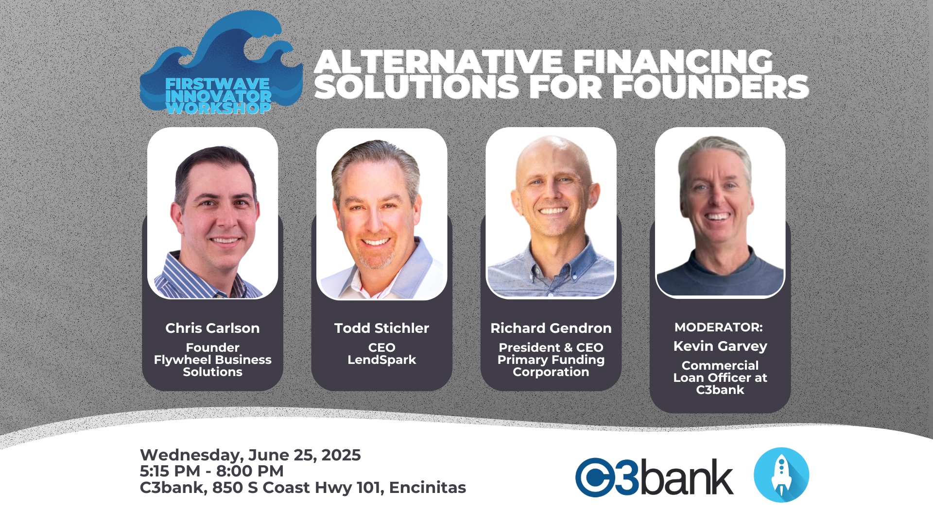 StartupSD FirstWave Innovator Workshop: Alternative Financing Solutions for Founders