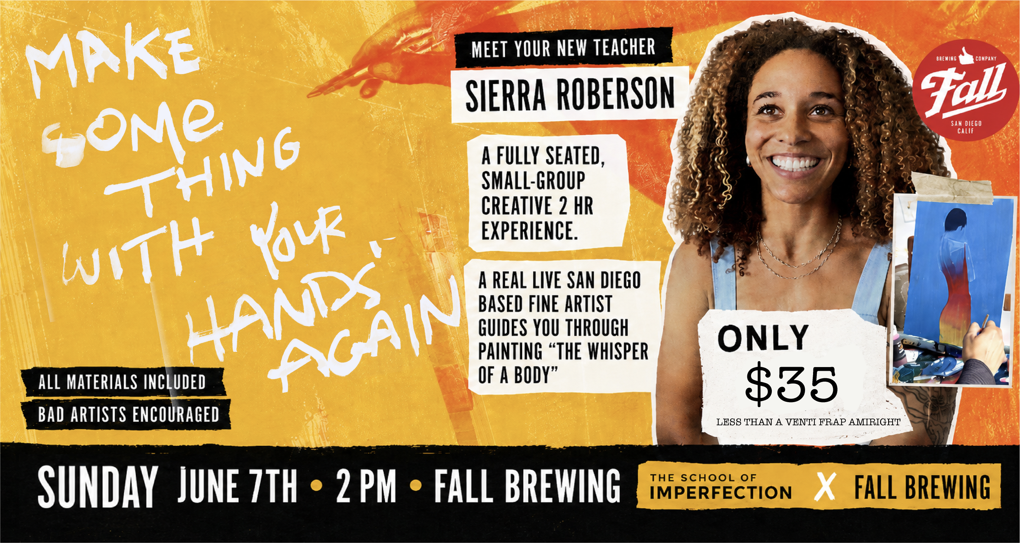 Artist-Led Painting Social at Fall Brewing