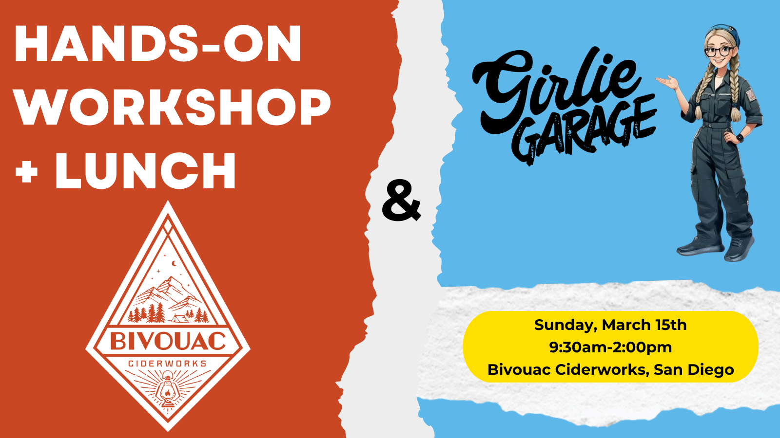 Car Confidence Workshop + Lunch @ Bivouac