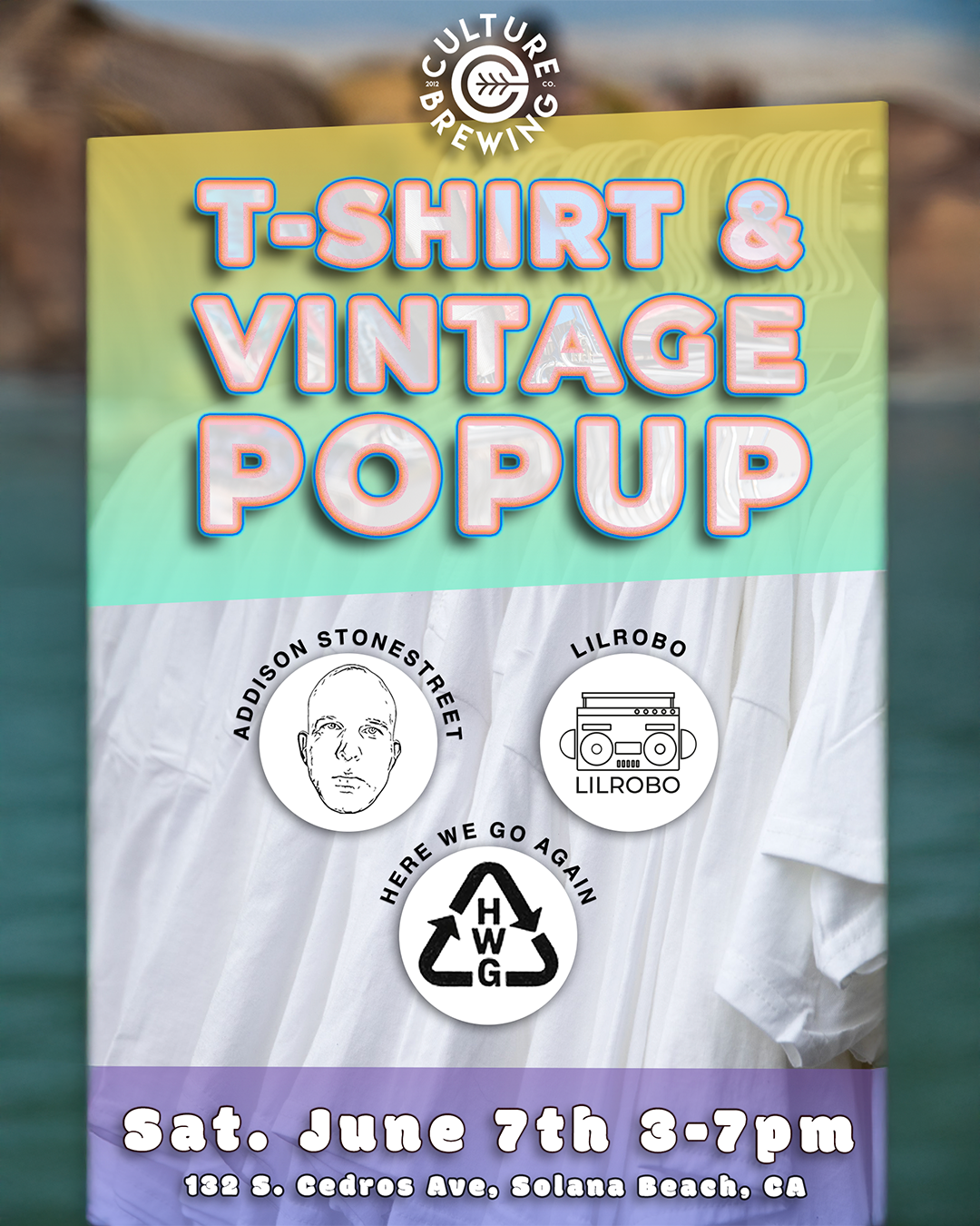 Popup @ Culture Brewing Solana Beach