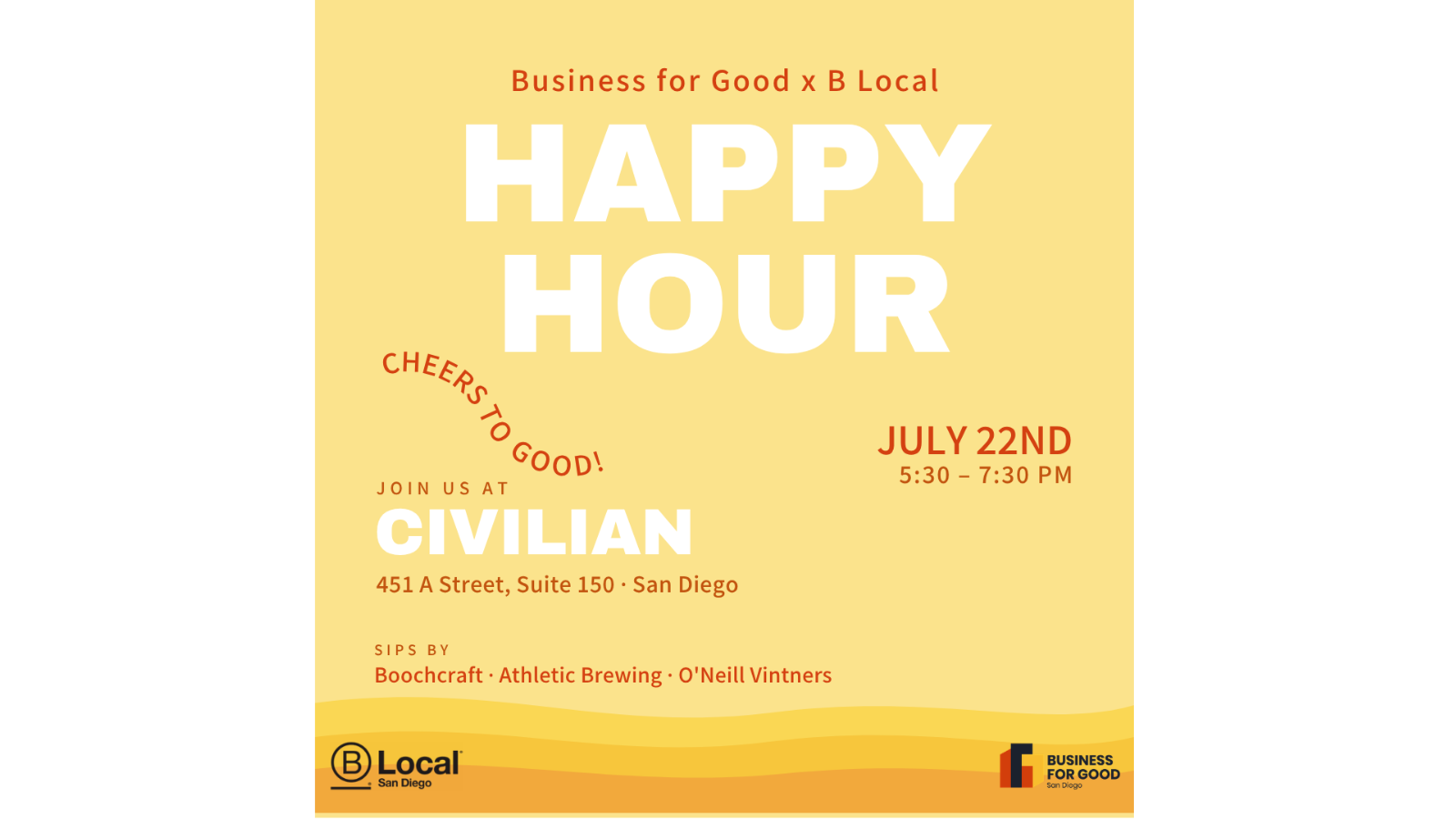 Business For Good/B Local Happy Hour For Good