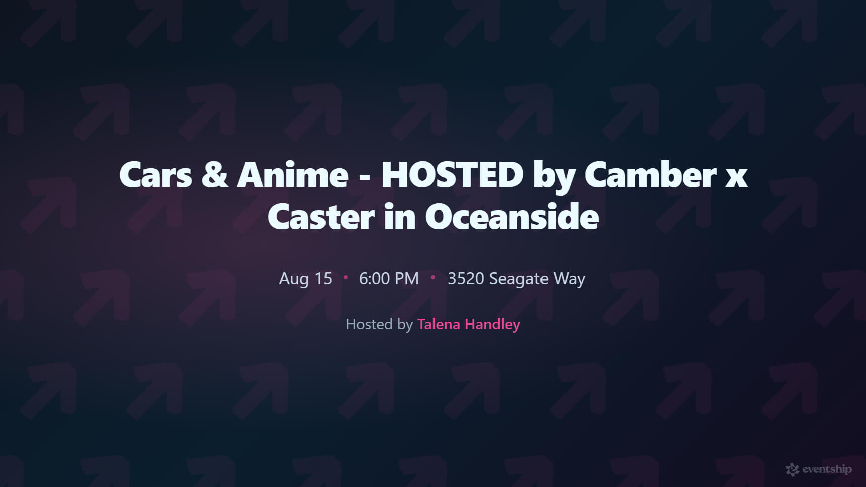 Cars & Anime - HOSTED by Camber x Caster in Oceanside