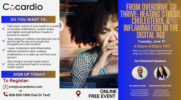 Beating Stress, Cholesterol & Inflammation In The Digital Age