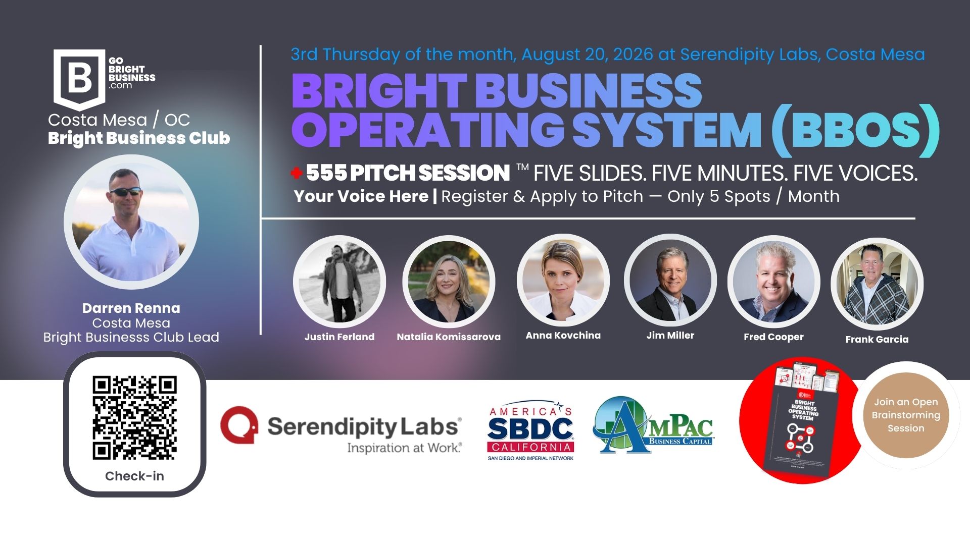 Costa Mesa Bright Business Club: Monthly Founders and Experts Collaborative Meeting 