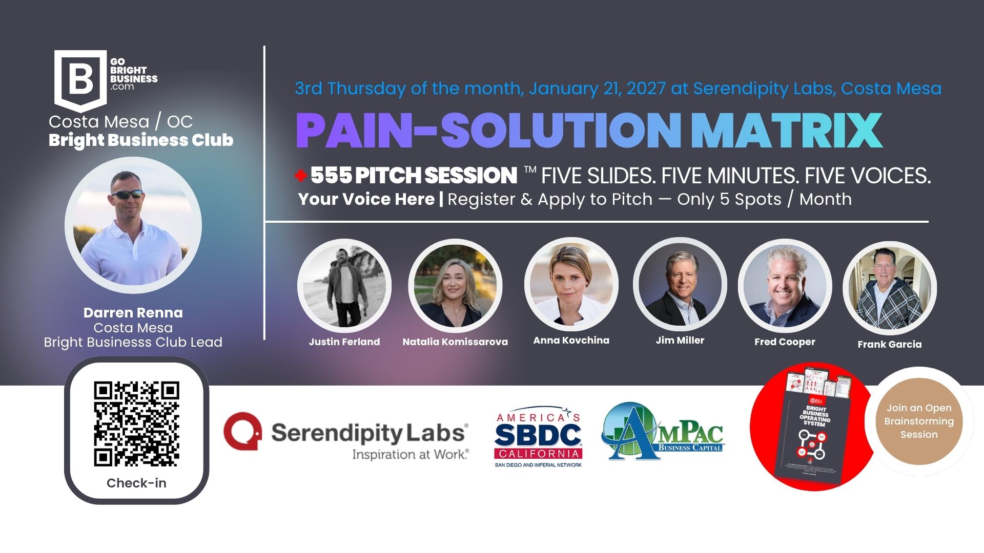 Costa Mesa Bright Business Club: Monthly Founders and Experts Collaborative Meeting  
