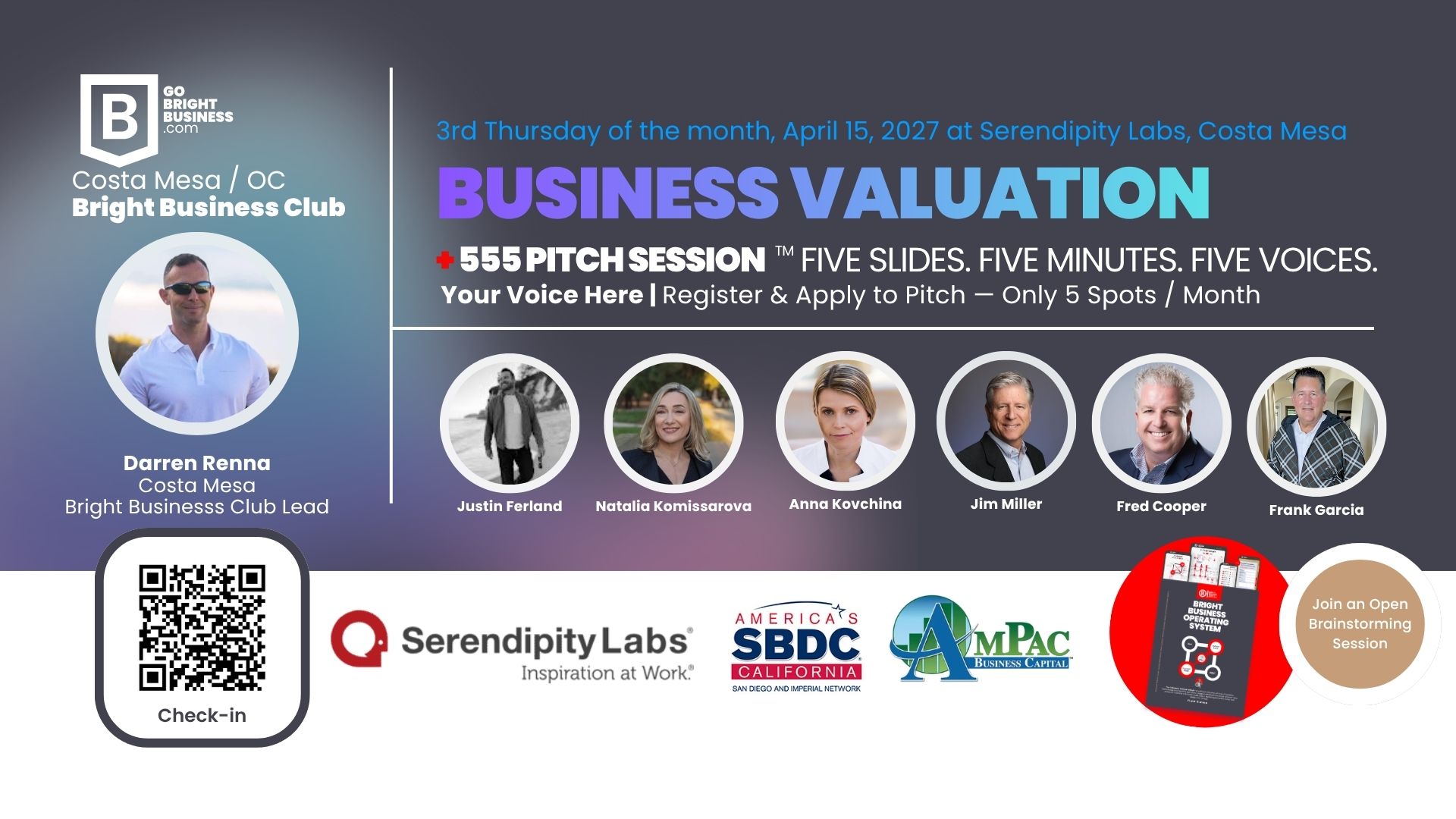 Costa Mesa Bright Business Club: Monthly Founders and Experts Collaborative Meeting  