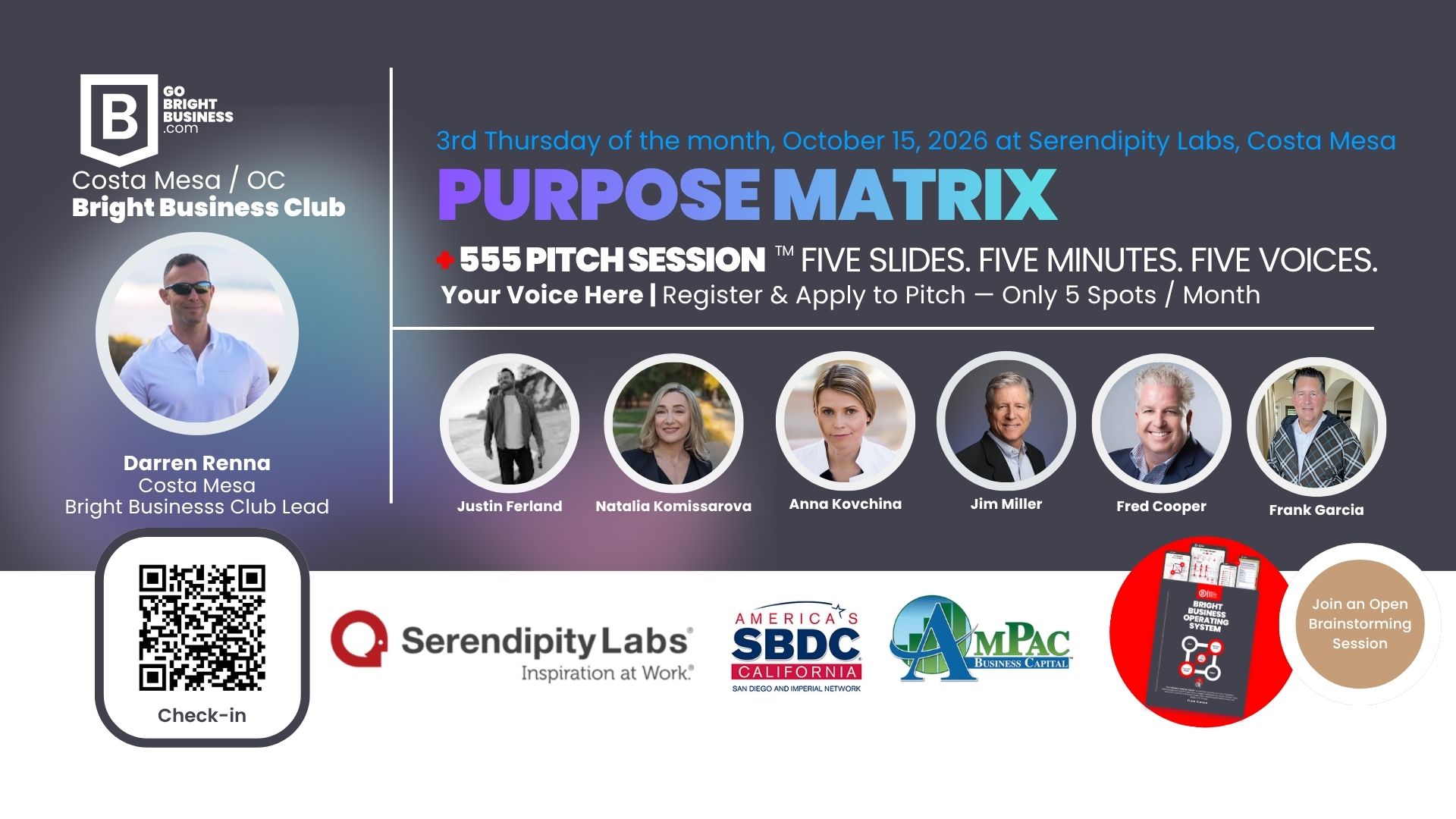 Costa Mesa Bright Business Club: Monthly Founders and Experts Collaborative Meeting  