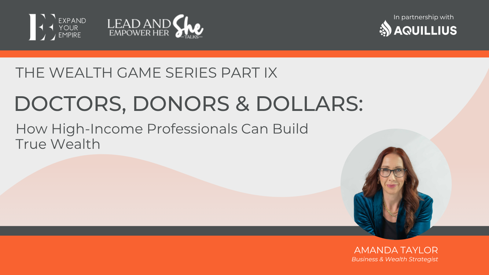 The Wealth Game Series Part IX: Doctors, Donors & Dollars