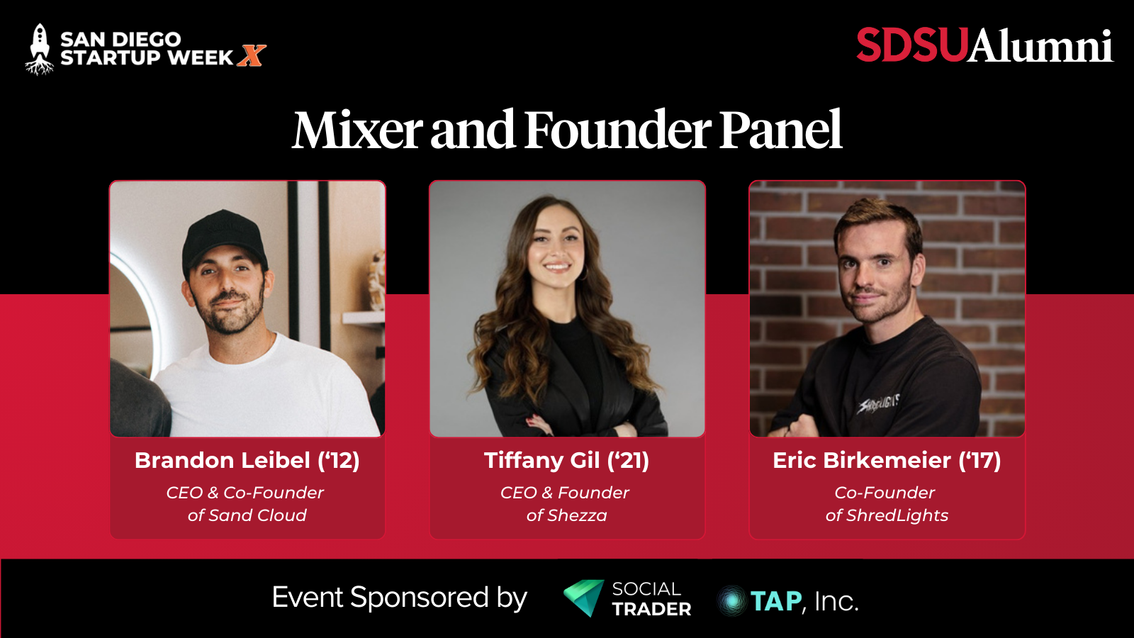 SDSU Alumni Startup Week Mixer and Founder Panel