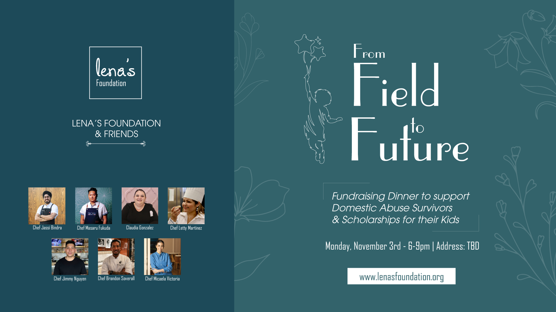From Field to Future: A Culinary Fundraiser for DV Survivors & Their Children