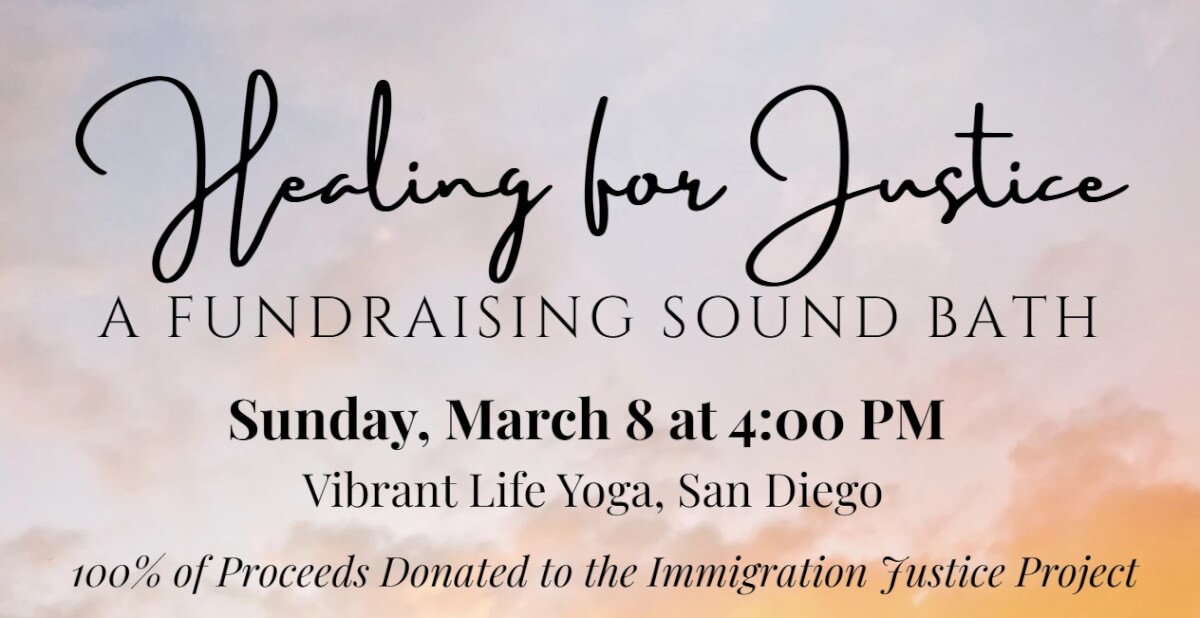 Fundraiser Sound Bath for Justice