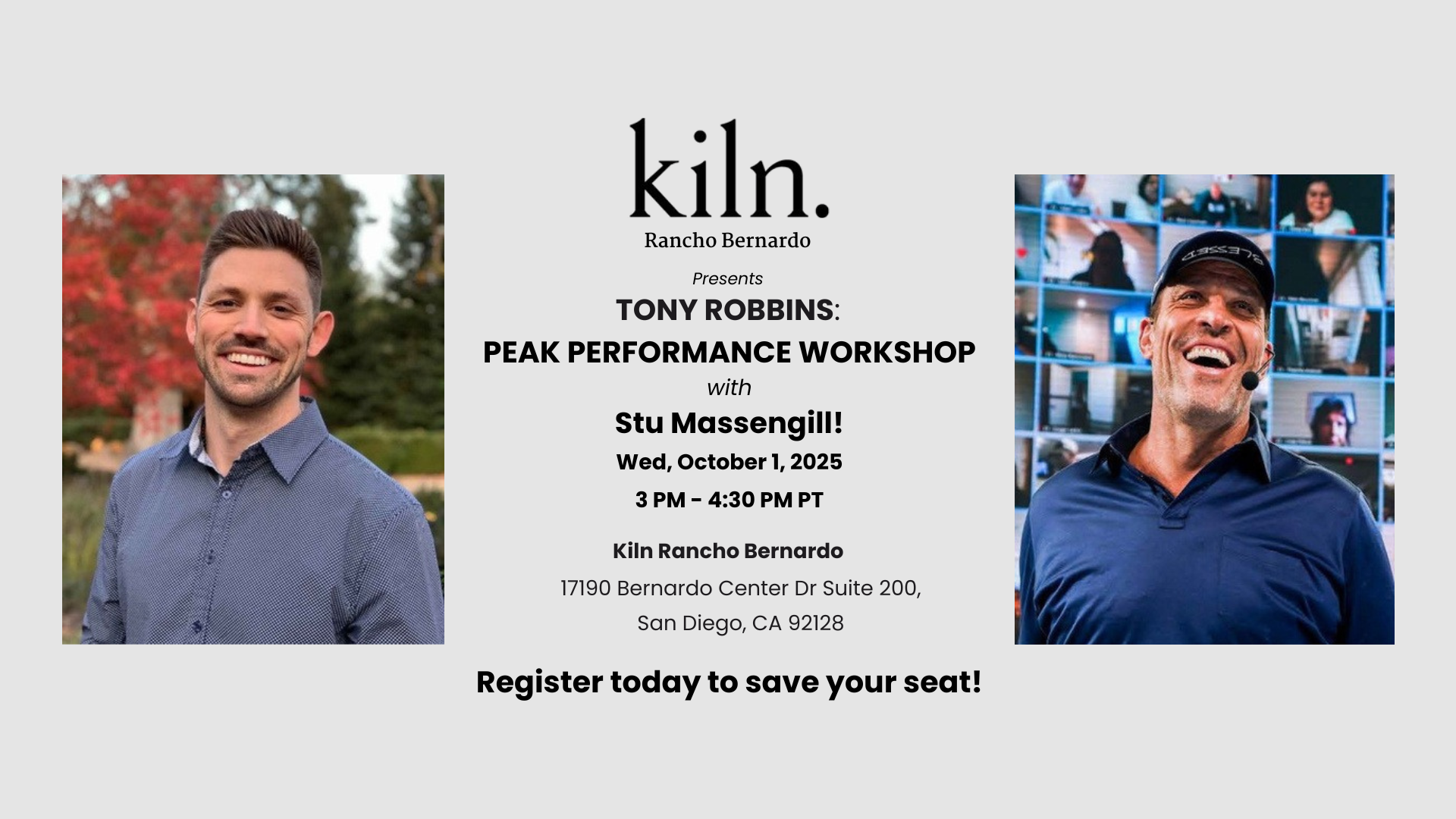 Tony Robbins: Peak Performance Workshop w/ Stu Massengill