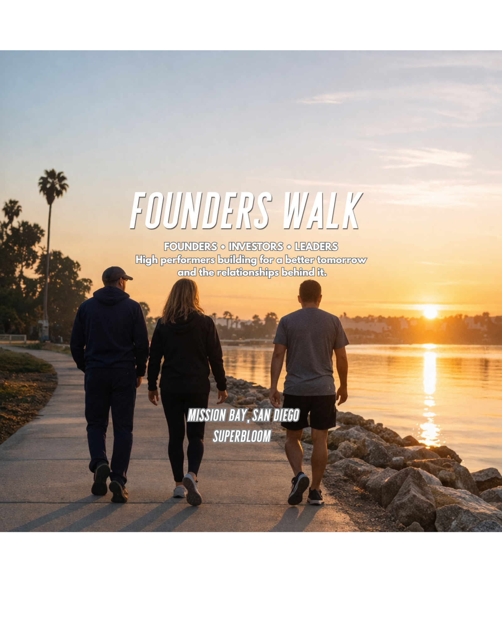 Tech Founders Walk at Misson Bay