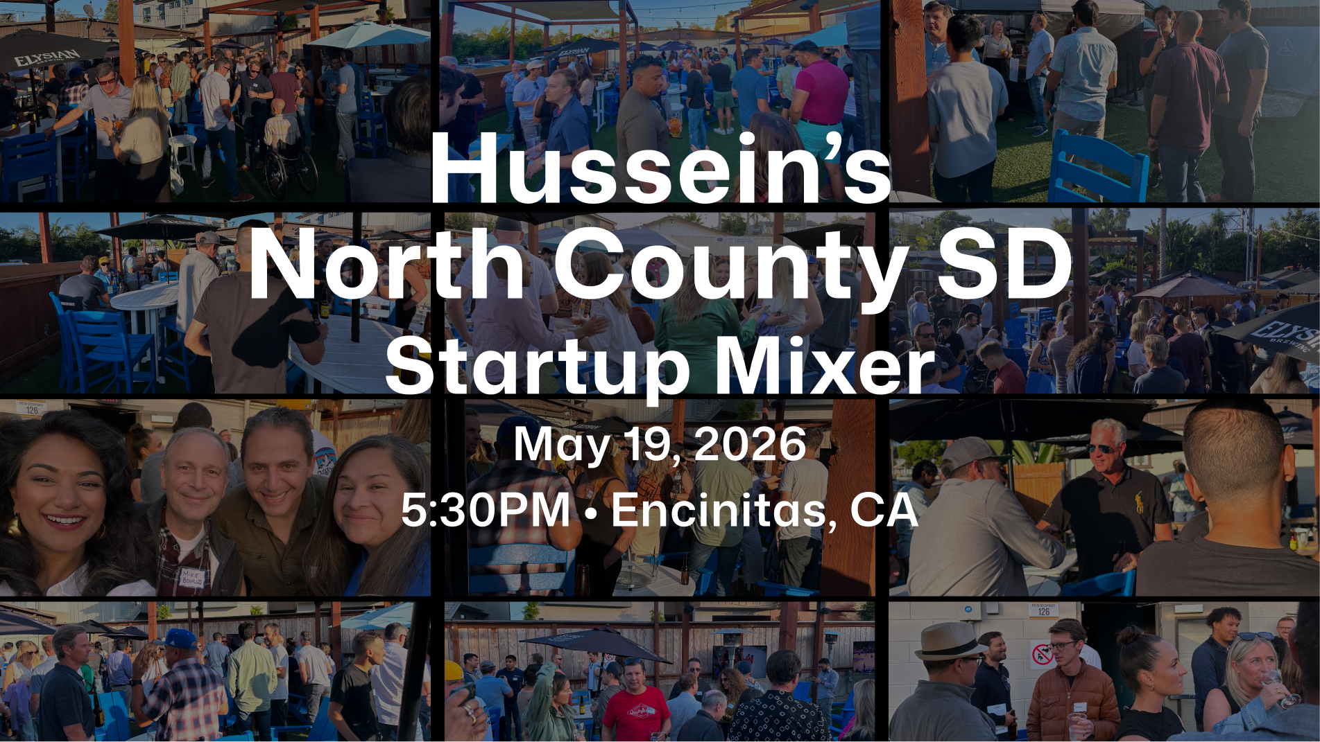 Hussein's North County SD Startup Mixer - May 2026